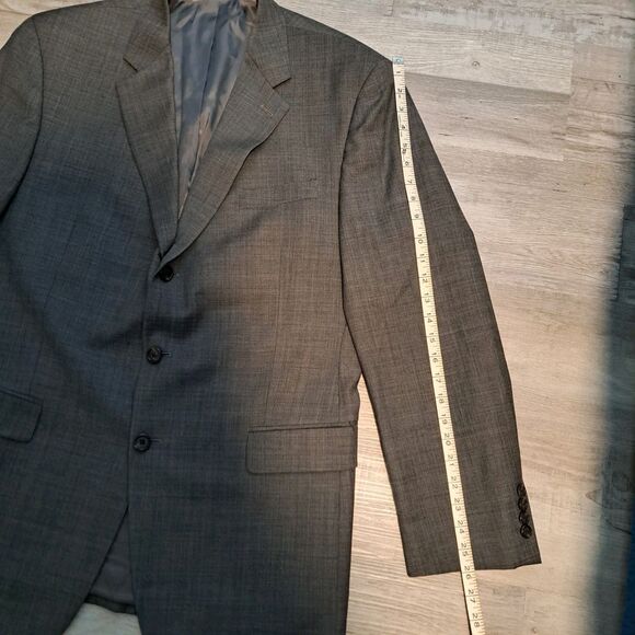 LAUREN RALPH LAUREN Men's Gray 100% WOOL Sport Coat Suit Jacket Blazer 42L - Picture 9 of 16